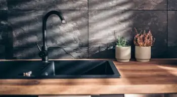 Modern black kitchen sink materials