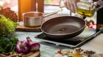 Choose a non stick surface pan to cook risotto