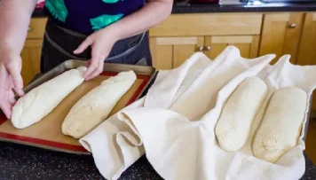 Make baguettes bake bread