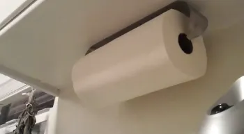 wall mount paper towel rack
